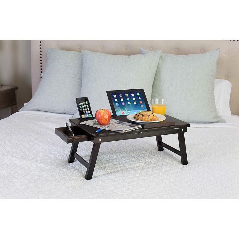 Sofia + Sam Multi-tasking Laptop Bed Tray - Left Handed - Walnut, 4 of 7