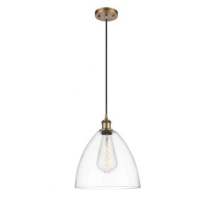 Bristol Glass - 1 Light Mini Pendant In Industrial Style-14.75 Inches Tall and 12 Inches Wide - 1 of 1