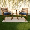 2pc Canvas Tufted Outdoor Bench Cushion Set - Sorra Home - 2 of 3