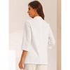 Allegra K Women's Work Office Lapel Collar Dressy Casual Suit Stretch Blazer - 3 of 4