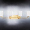 Urban Ambiance Luxury Contemporary Bath Light 8.5''H x 33.5''W,  Satin Gold Finish,  Louisville Collection, UHP4327 - 4 of 4
