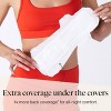 Cora Extra Heavy Overnight Pads with Wings Organic Cotton Topsheet - Ultra Thin - 20ct - 3 of 4