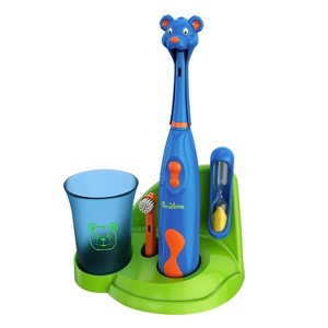 Brusheez Buddy the Bear Children's Electric Kids Toothbrush Set - 1 of 4