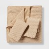 Washed Waffle Weave Duvet Cover and Sham Set - Threshold™ - image 3 of 4