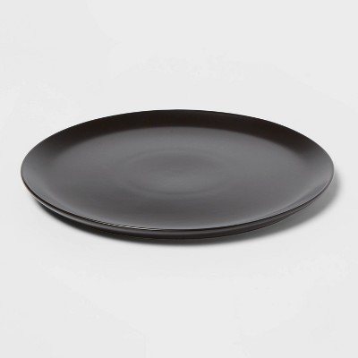 12" Stoneware Acton Serving Platter Black - Threshold™