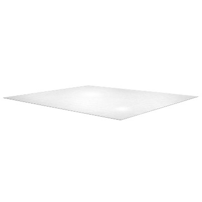 48x118 Polycarbonate Chair Mat for Carpets Rectangular Clear - Floortex