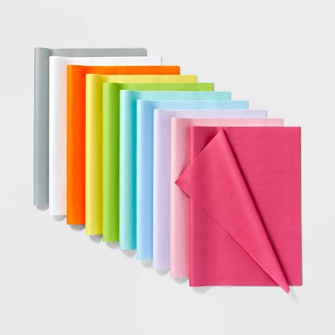 20pcs Solid Color Wrapping Paper With 1pc Tray