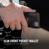 Generic Cash Clip Slim Leather Wallet for Men with RFID Blocking & Money Clip - Minimalist Front Pocket - 4 of 4