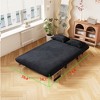 VYNXARIA 55inch Convertible Chair Bed,Tri-Fold Sofa Bed,Leisure Chaise Lounge Couch with Sturdy Iron Frame,Comfortable Sleeper Chair - 4 of 4