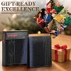 Wrangler Genuine Leather Bifold Wallet for Men with Denim Accent, 0.6" Slim Fold Casual Purse, Best Gift for Men (In Gift Box) - 3 of 4