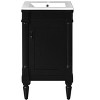 CIPACHO 18" White Modern Bathroom Vanity with Sink - Freestanding Storage Cabinet, Adjustable Shelf & Door for Small Spaces - 4 of 4
