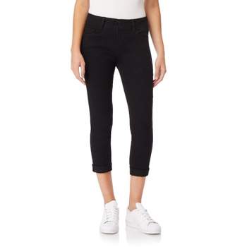 Women's High-Rise Skinny Ankle Pants - A New Day Black 4 1 ct