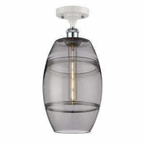 Vaz - 1 Light Semi-Flush Mount In Industrial Style-11.13 Inches Tall and 8 Inches Wide - 1 of 1