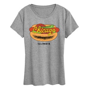 Women's - Instant Message - Chicago Dog Short Sleeve Graphic T-Shirt - 1 of 4