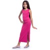 24seven Comfort Apparel Girls Side Slit Maxi Dress - 2 of 4