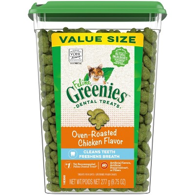 Greenies Dental Cat Treats Oven-Roasted Chicken