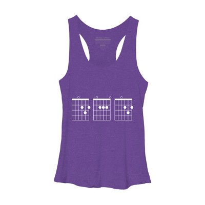 Women's Design By Humans Rocking Dad Guitar Chords By HoangCathrine Racerback Tank Top