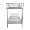 Karl Home Green Twin Over Twin Steel Bunk Bed Frame Ladder Bedroom Dorm Room for Kids Adult Children - 4 of 4