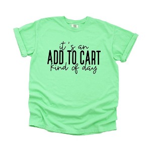 Simply Sage Market Women's Add To Cart Kinda Day Short Sleeve Garment Dyed Tee - 1 of 4