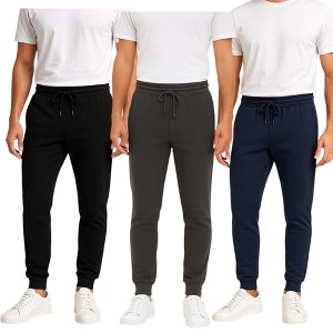 Mens 3 Pack French Terry Ultra Soft Butter Joggers - 1 of 4