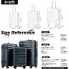Coolife Luggage Suitcase  Hardside PC+ABS Spinner TSA Lock Telescopic Handle,greenL(28in) - 4 of 4