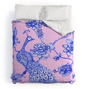 Deny Designs 3pc King Jacqueline Maldonado Chinoserie Comforter and Sham Set - 1 of 4