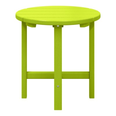 WestinTrends All-Weather Outdoor Patio Round Poly Adirondack Side Table