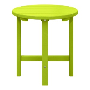 WestinTrends All-Weather Outdoor Patio Round Poly Adirondack Side Table - 1 of 4