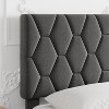 Platform Bed Frame with Upholstered Headboard and Wooden Slats Support, Upholstered Mattress Foundation/No Box Spring Needed/Easy Assembly - 4 of 4