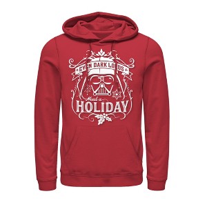 Men's Star Wars Christmas Dark Lord Holiday Pull Over Hoodie - 1 of 3