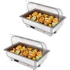 2-Pack Electric Chafing Dish Buffet Set, Stainless Steel Food Warmers with Digital Temperature,Includes 1/1 Pan, for Parties - 2 of 4
