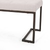 PAGED 50 Inch Storage Ottoman Bench Modern Leather Bench with Button Tufted Cushion for Living Room, Bedroom, Entryway - 3 of 4