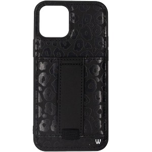 Walli Cases Blacked Out Leopard Phone Case with Wallet and Finger Strap - 1 of 4