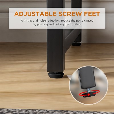 Nature Adjustable Height Melamine Veneer Computer Desk