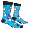 Crazy Socks, Games, Checkers, Poker, Ping Pong, Cards & More, Colorful Fun Socks - 3 of 4