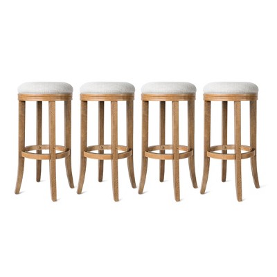 Maven Lane Eva Rotating Backless Kitchen Stool, Set of 4