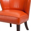 CAVINAS Faux Leather Accent Chair with Mid-Height Backrest,Modern Upholstered Living Room Chairs,Reading Chairs for Living Room - 4 of 4