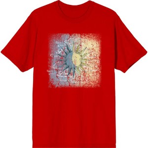 Tropical Celestial Sun Adult Short Sleeve Tee - 1 of 2