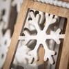 13.5"H and 18"H Sullivans Beaded Snowflake Lantern - Set of 2, White - 2 of 4