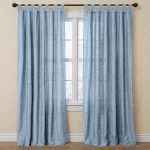 BrylaneHome Poly Cotton Canvas Tab-Top Panel - 1 of 3