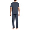 Lands' End Men's Short Sleeve Cooling Knit V-Neck Pajama Set - 2 of 4