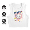 Women's Tootsie Roll Thats A Blow Pop Sleeveless Crop Top Tank - 3 of 4