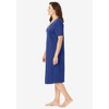 Dreams & Co. Plus Size Short T-Shirt Lounger - 4 of 4
