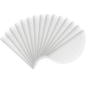 Unique Bargains Silicone Non-Stick Steaming Baking Mats White 15 Pcs - 1 of 4