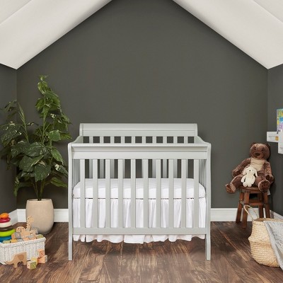 Aden Gray Pinewood 4-in-1 Convertible Mini Crib