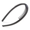 Glamlily 4 Pack Plastic Headbands with Teeth Comb, Hair Accessories for Women, Brown & Black - 3 of 4