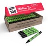 Show-me® Medium Tip Slim Barrel Dry Erase Markers, Black, Classbox of 100 - 2 of 4