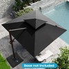 Crestlive Products 10FT Square Double Top Cantilever Umbrella UV30+ Outdoor 360 Degree Rotation Offset Umbrella 6 Heights Adjustable Umbrella - 2 of 4