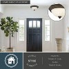 VAXCEL Stevens 2-Pack LED Transitional  Flush Mount Ceiling Light Fixture White Alabaster Glass - 2 of 4