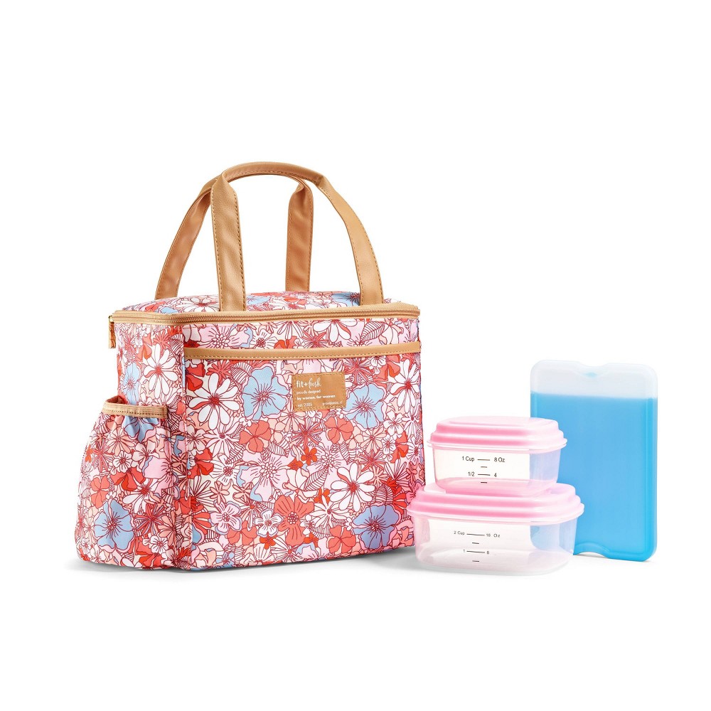 Fit & Fresh Mapleton Lunch Kit - Pink Retro Flowers